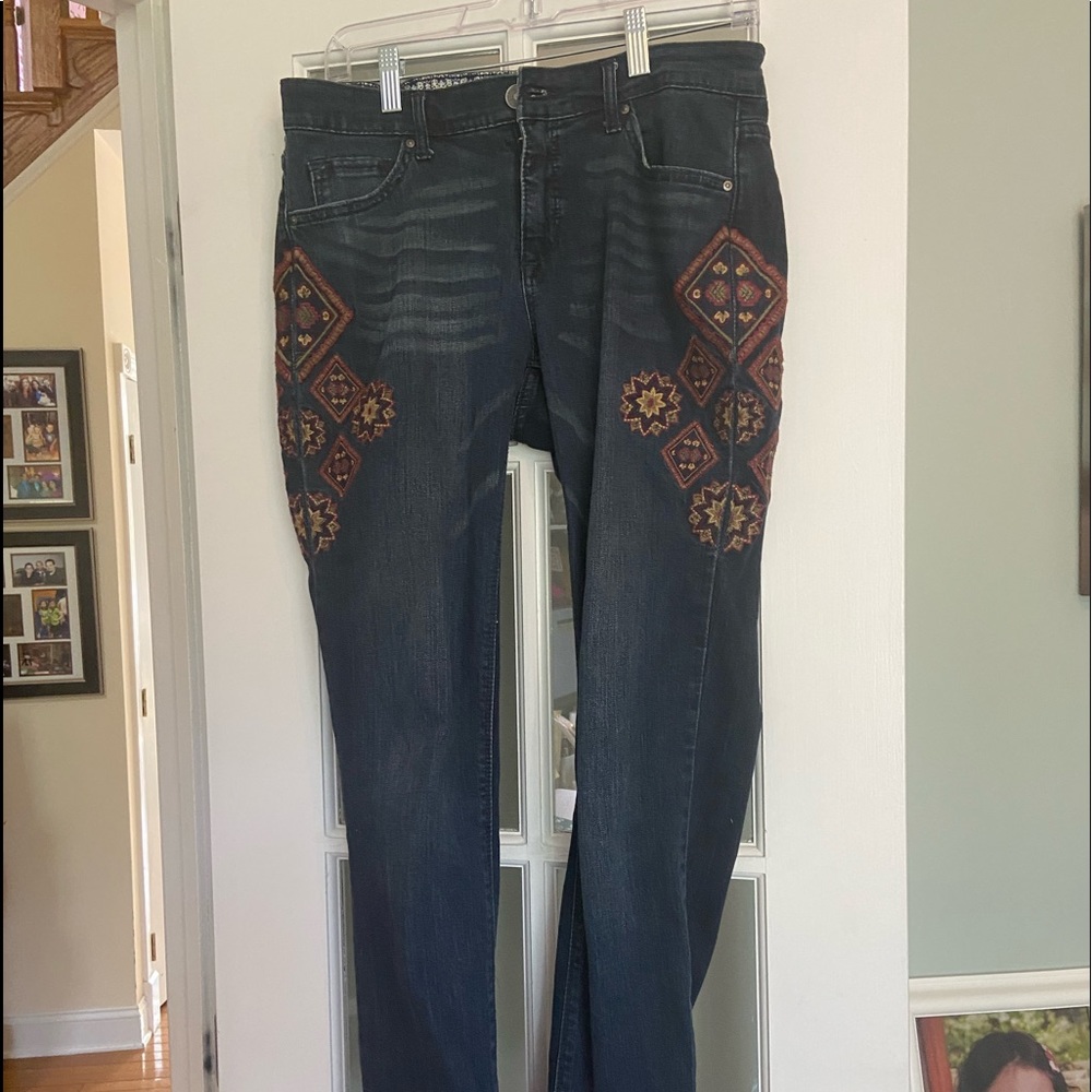 Vintage America embroidered jeans